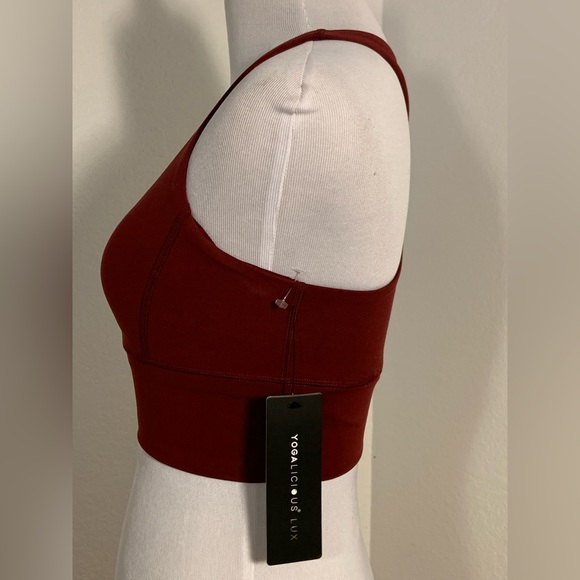 NWT Yogalicious 90 Degree by Reflex Lux Racerback Bra Top Sports Bra - Picture 7 of 10